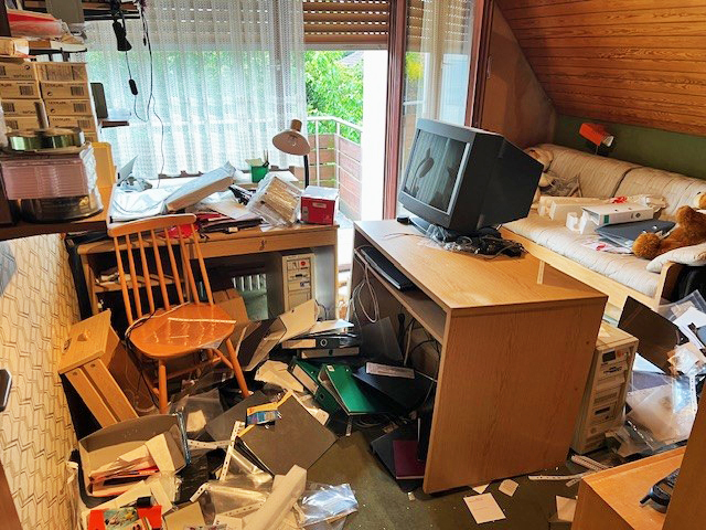 Arbeitszimmer Vorher